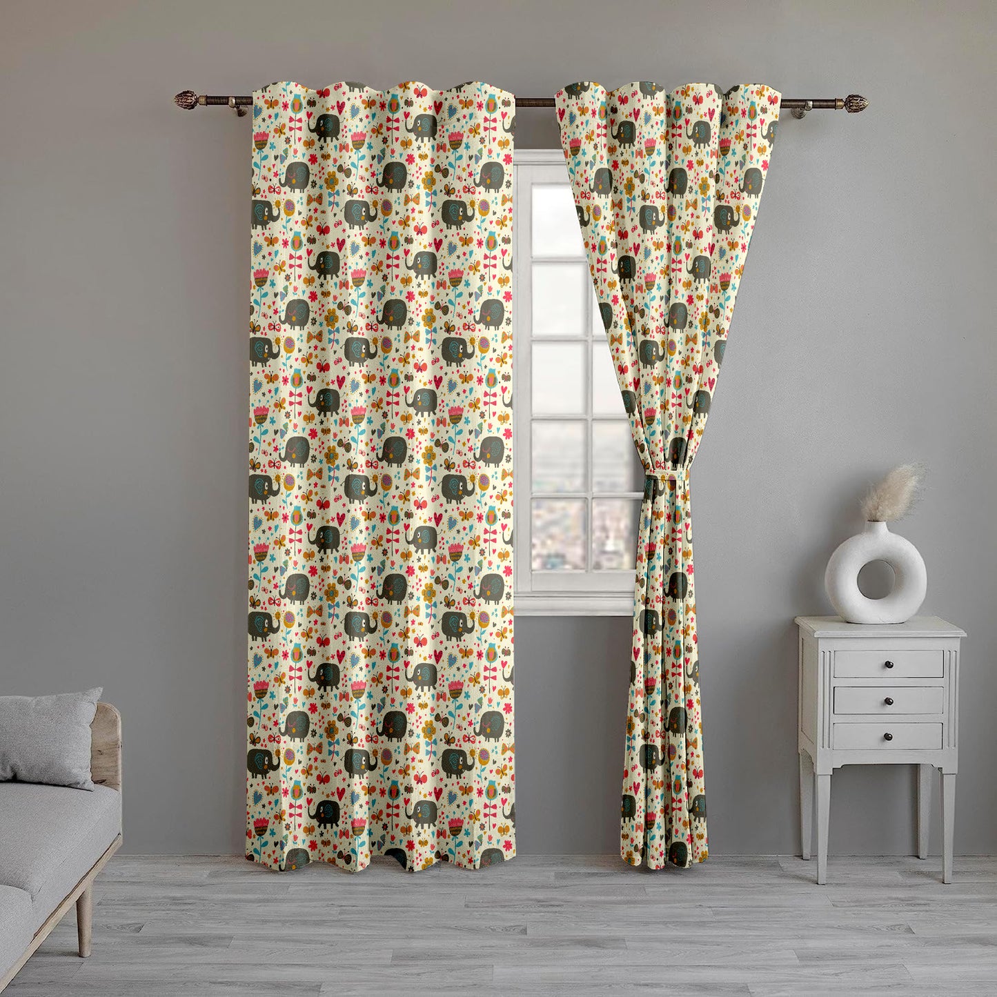 Whimsical Elephant Curtains