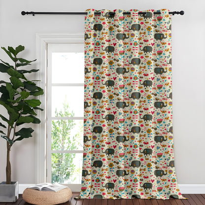 Whimsical Elephant Curtains