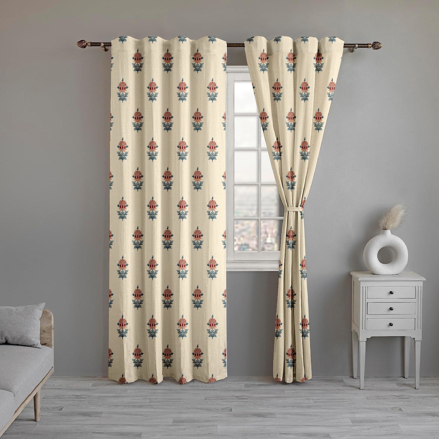 Vintage Floral Curtains