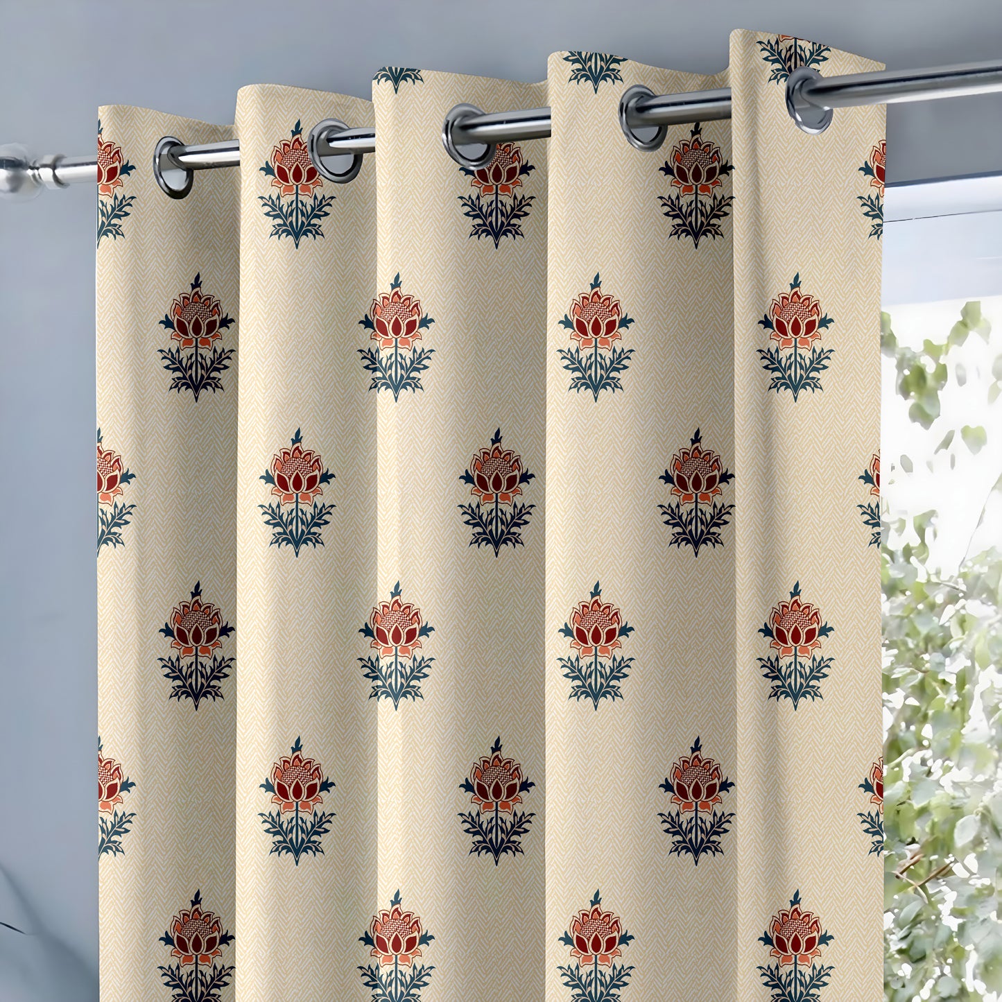 Vintage Floral Curtains