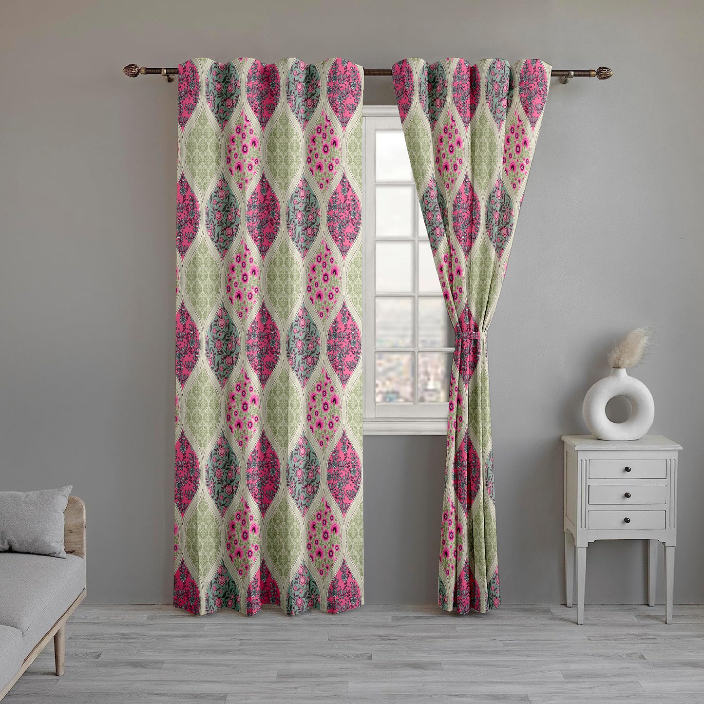 Bohemian Floral Curtains