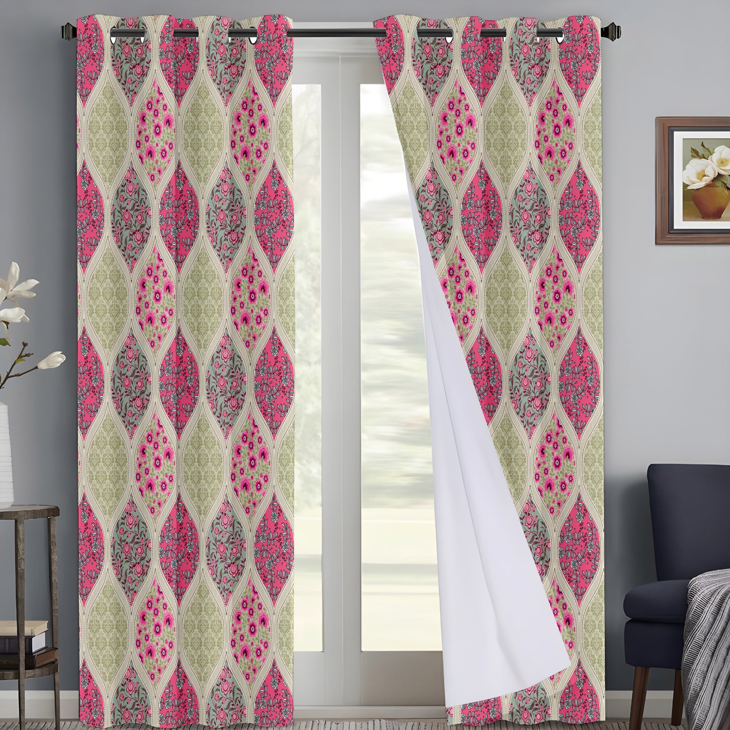 Bohemian Floral Curtains