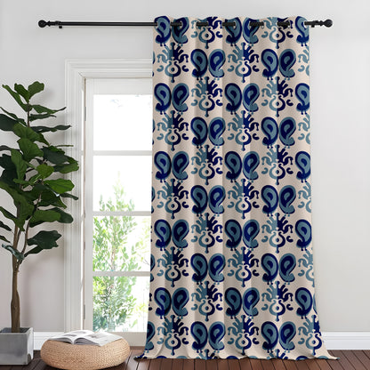 Ikat Indigo Curtains