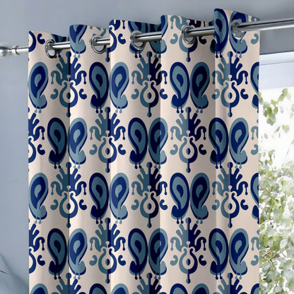 Ikat Indigo Curtains