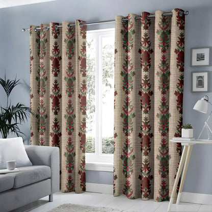 Rustic Floral Curtains