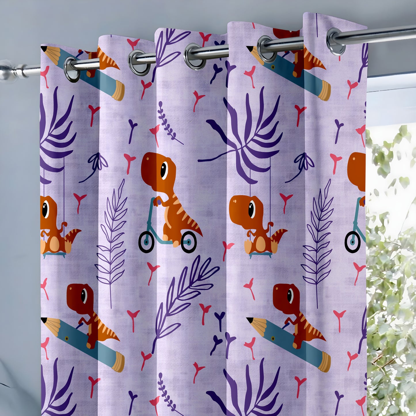 Dino Dash Curtains