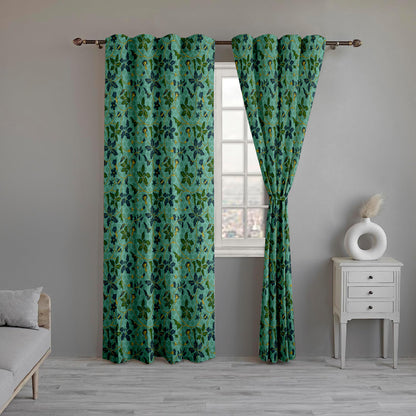 Emerald Elegance Enchanting Curtains