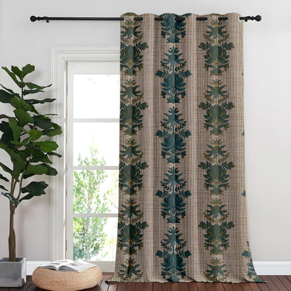 Rustic Floral Tapestry Curtains