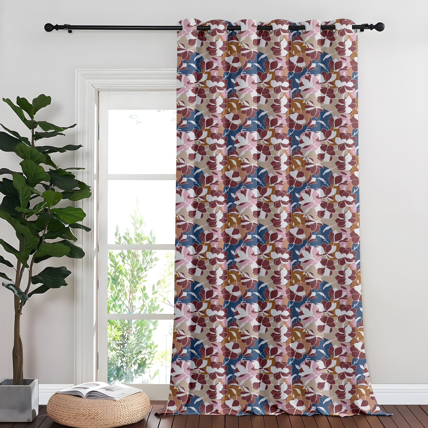 Rustic Floral Rhapsody Curtains