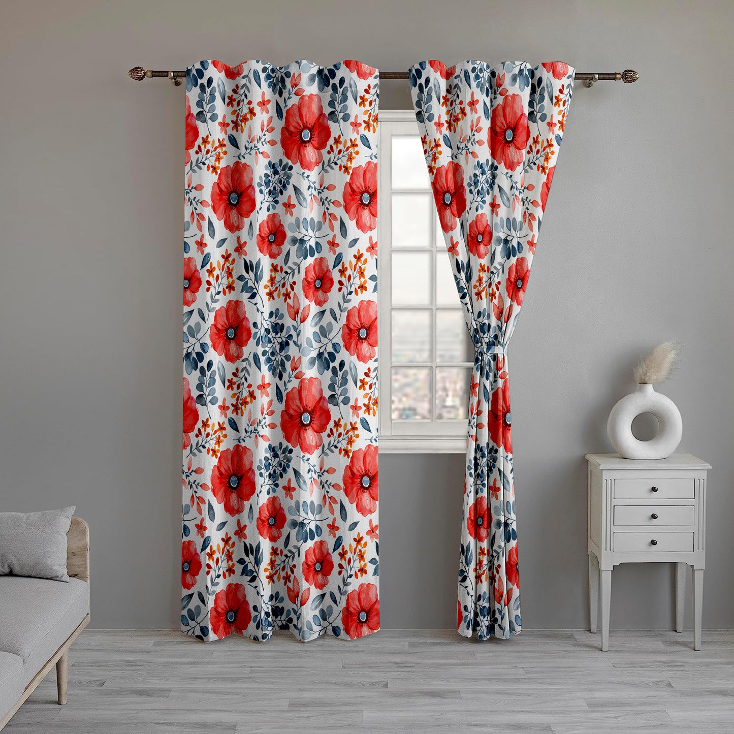 Watercolor Floral Wonder Curtains