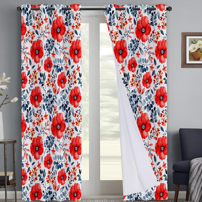 Watercolor Floral Wonder Curtains