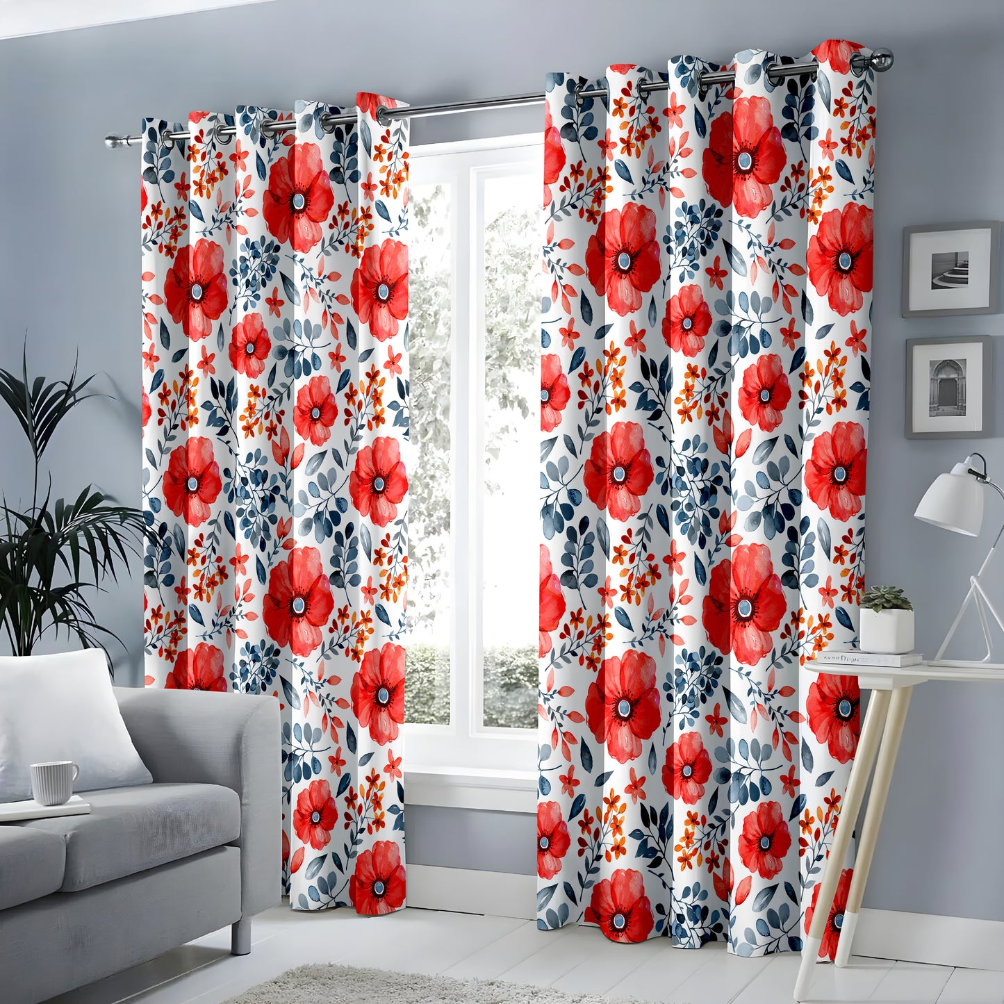 Watercolor Floral Wonder Curtains