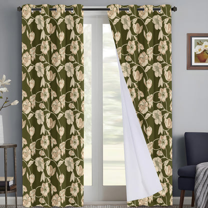 Forest Floral Fantasy Curtains