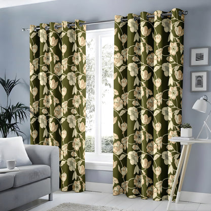 Forest Floral Fantasy Curtains