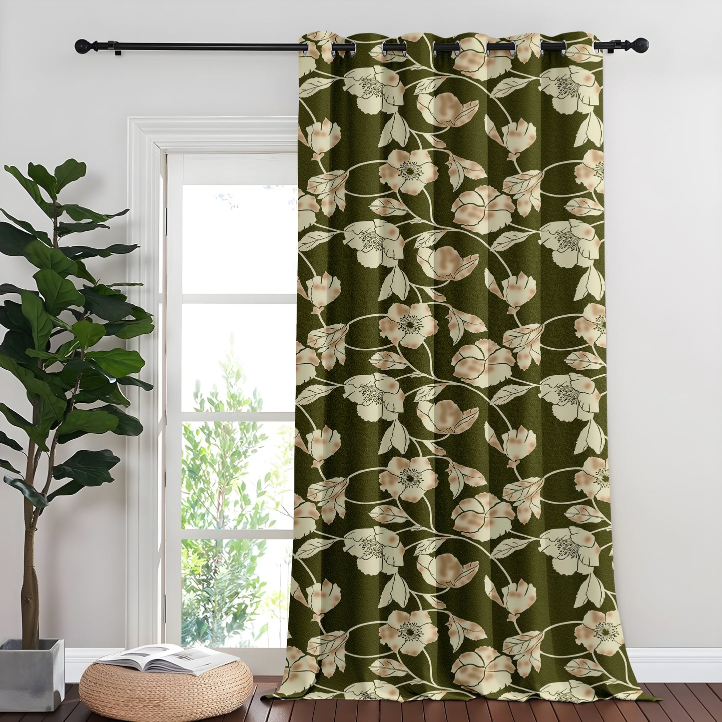 Forest Floral Fantasy Curtains