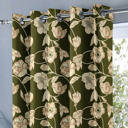 Forest Floral Fantasy Curtains