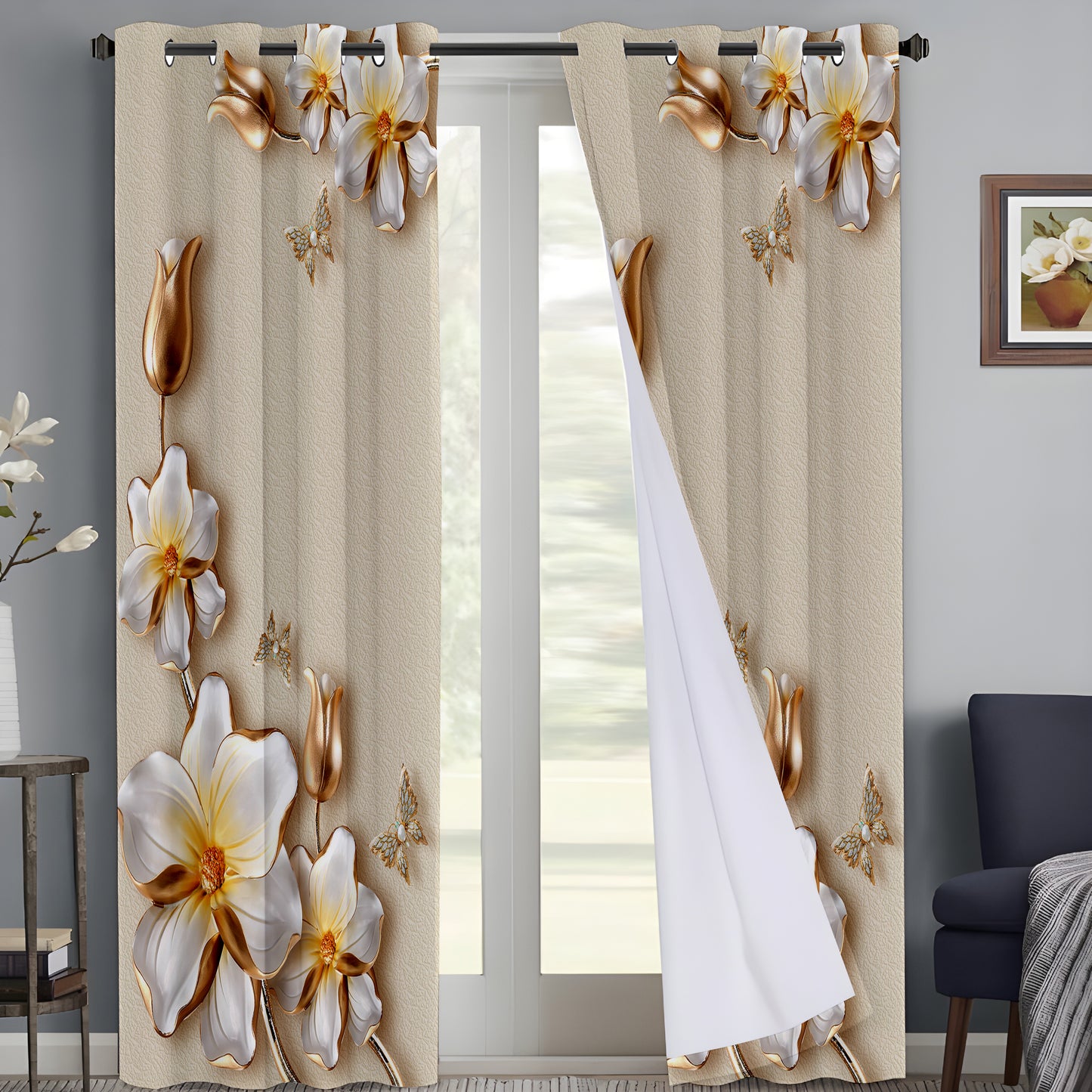 Royal Floral Curtains